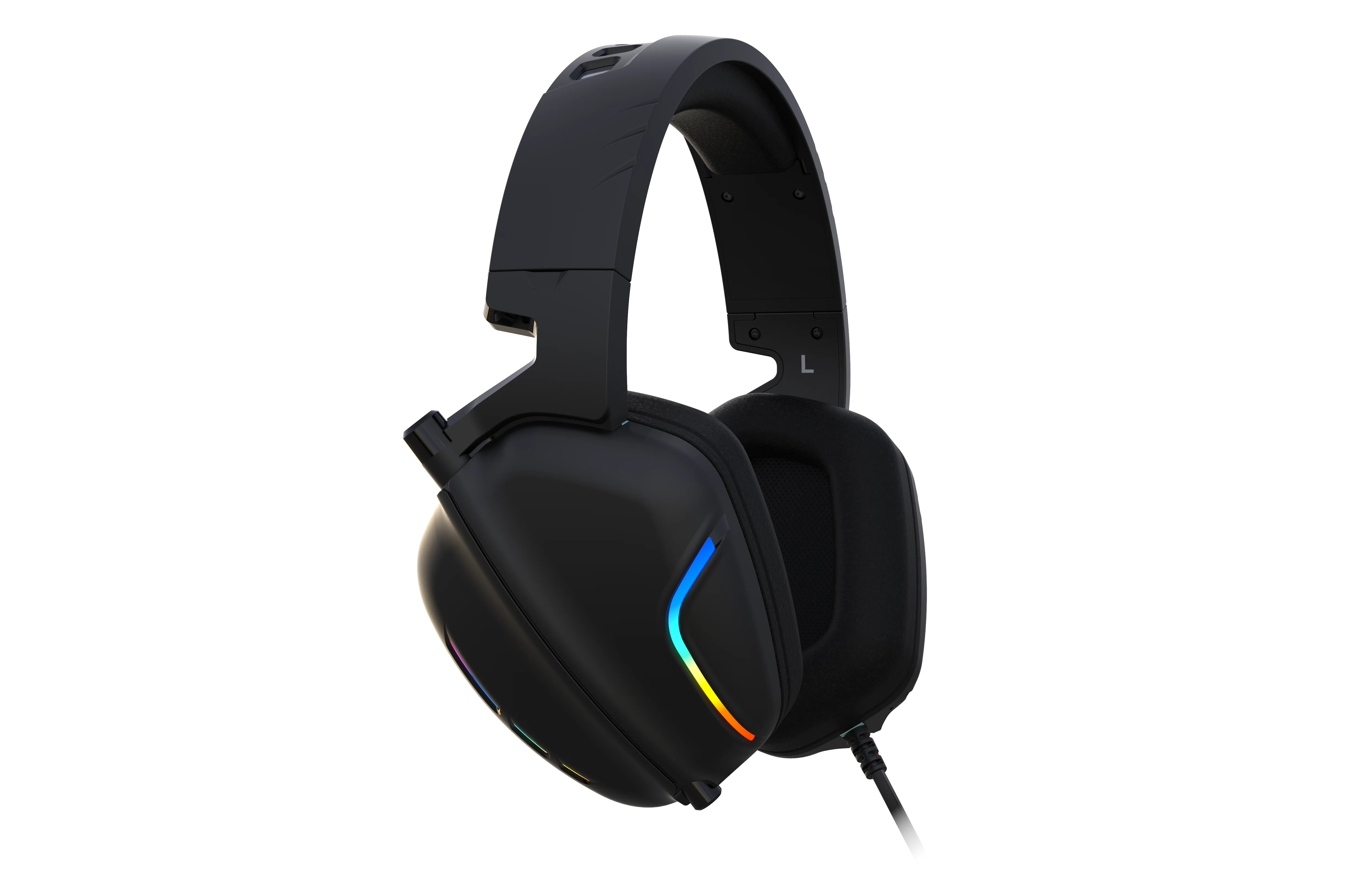 Customized 3.5 Standard Version Wired BT Luminous Vibration USB Colorful Breathing Light Earphones Headphones Headsets