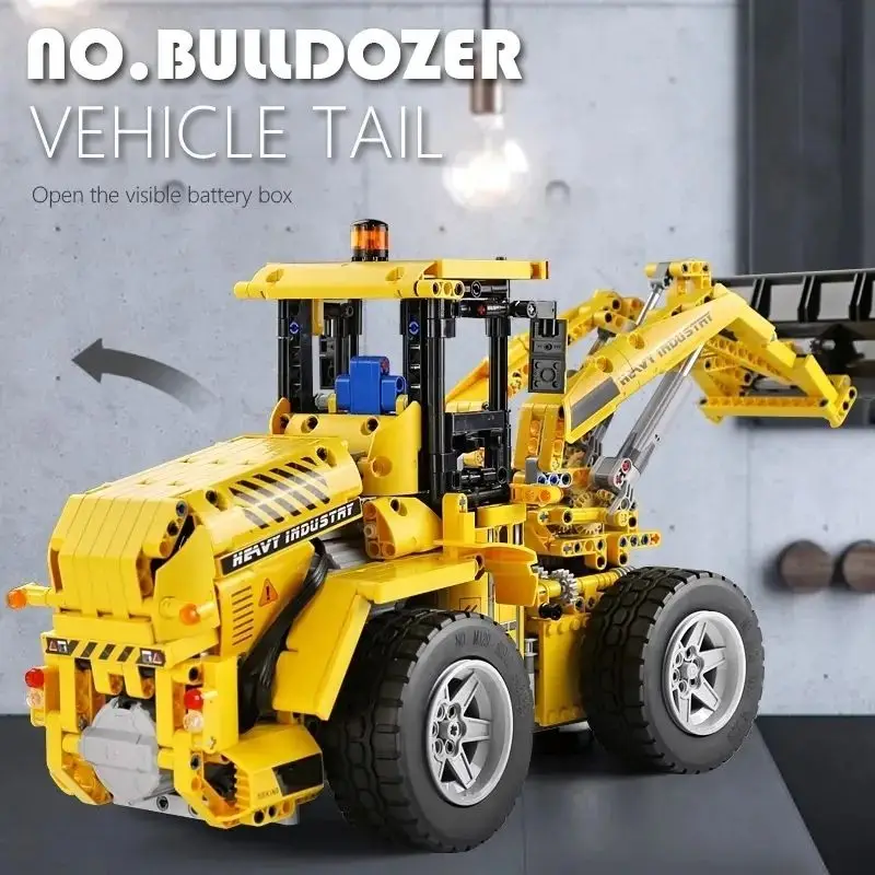Mould King 13122 Mechanical Bulldozerr Remote Control Building Blocks Toy Brick Set toys Engineering Vehicle Building Block