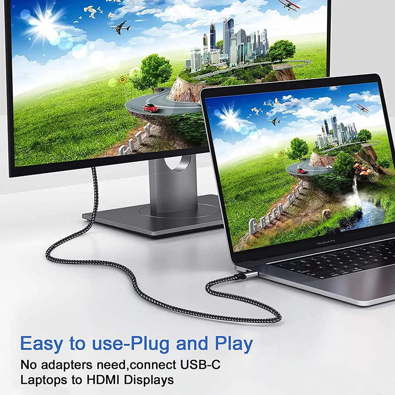 Custom 4K1.8m high quality suitable for laptop cute media Video conversion data cable