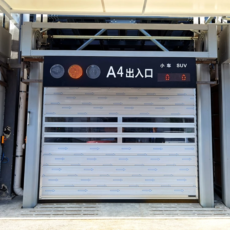 Hard Fast High Speed Roller Shutter High Performance Al-Alloy Spiral Hard Panel Door