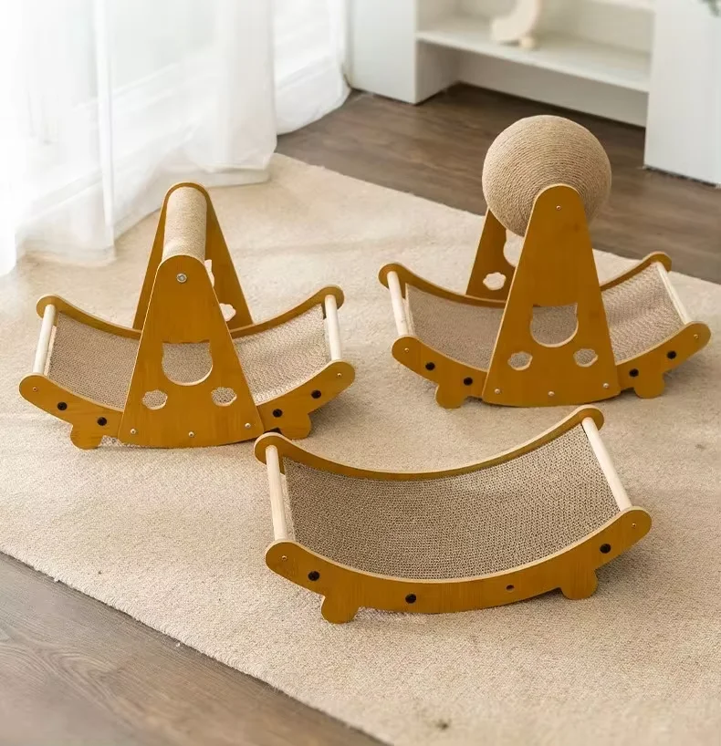 Wholesale Cat scratch board wear-resistant vertical sisal ball cat claw board cat nest integrated claw grinder sofa