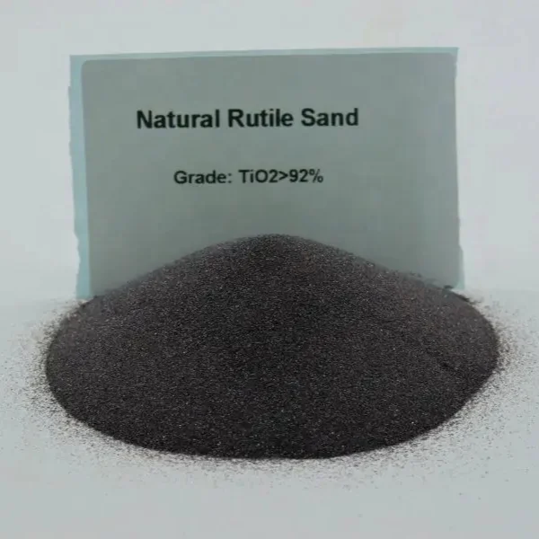 95% Natural Rutile Sand concentrate used for welding rods rutile sand tio2