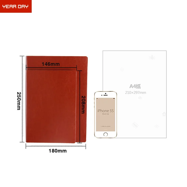 Wholesale Custom A5 with Elastic Strap Pu Journal Diary Notebook Printed Brand Logo Diary Notepad Note Book PU Leather Notebook