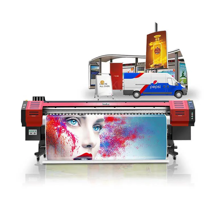 Hot Selling Large Format  Digital Flex Banner Printing Machine with Double i3200 xp600 dx5 Printheads