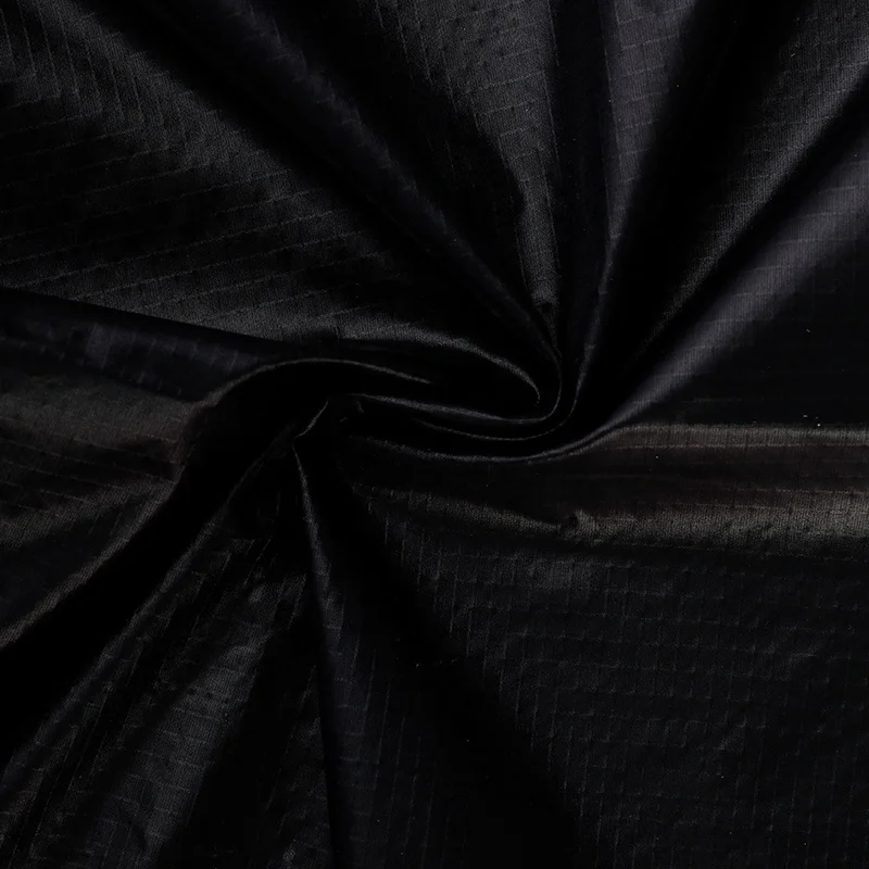 
20D 388T calendered 100% nylon fabric Waterproof and breathable 3*3 ripstop plaid/grid woven fabric 