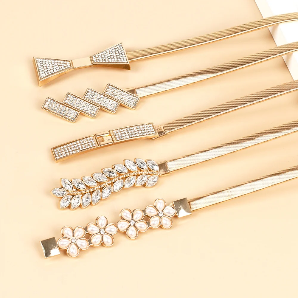 Fashion Metal Belt Ladies Stretch Decorative Waist Chain Jewelry Body Chain