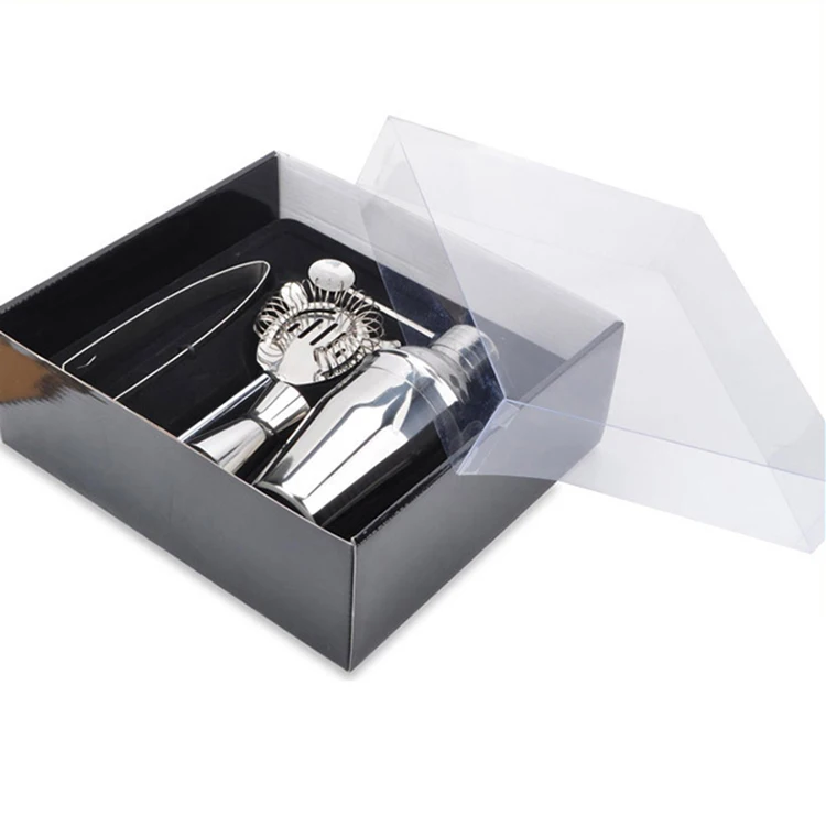 New product ideas 2021 Boston Bartender Set Two-Piece Shaker Cocktail Set Bartender Kit 5-Piece Bar Set