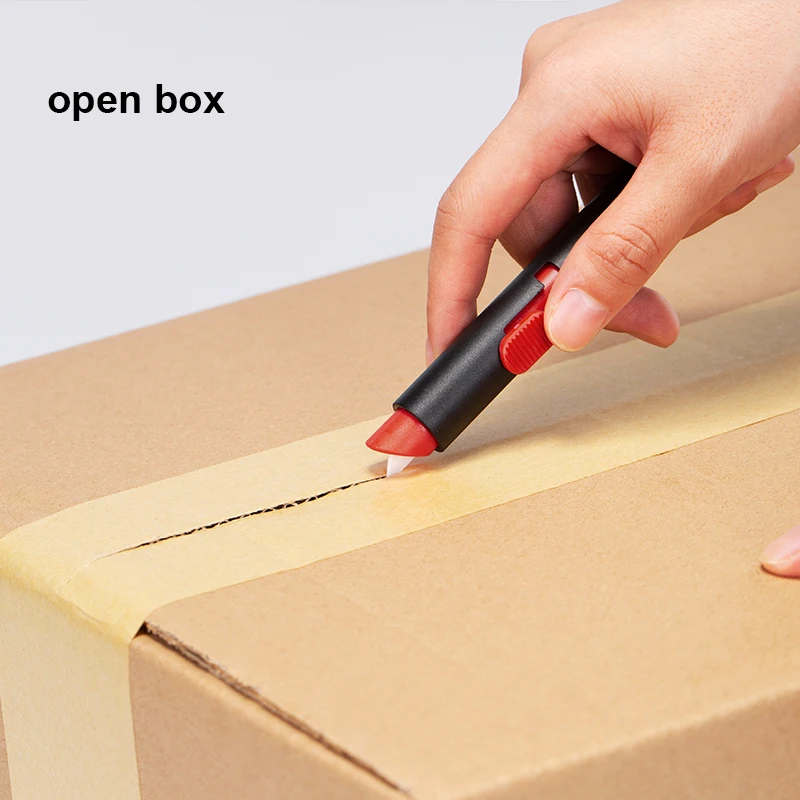 Carving Knife Cut wallpaper Cardboard  Express Unpacking Envelop Paper Cutting Retractable Safety Courier Box Cutter Knives