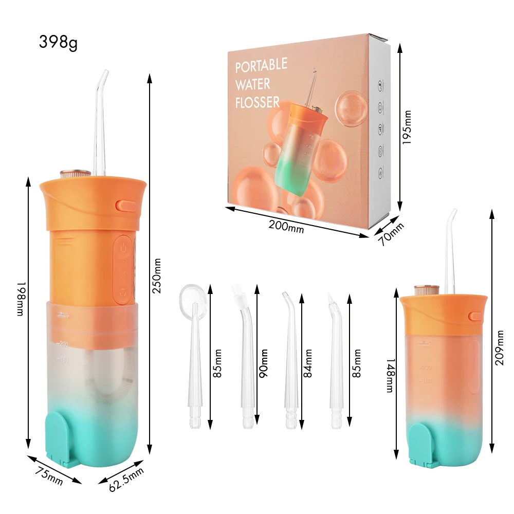 Orthodontic Care Water Flosser Teeth Cleaner Home Collapsible mini portable water flossers cordless cleaning teeth machine