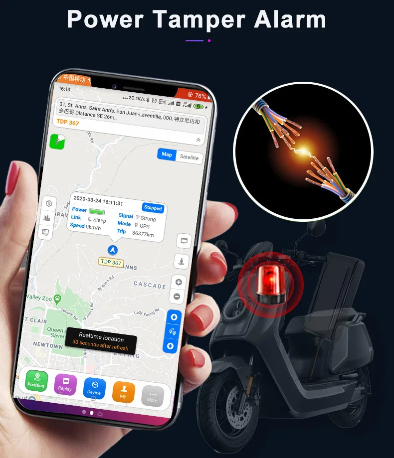 Система управления парком транспортных средств с Gps для автомобилей и мотоциклов GPS-релейный трекер иммобилайзер