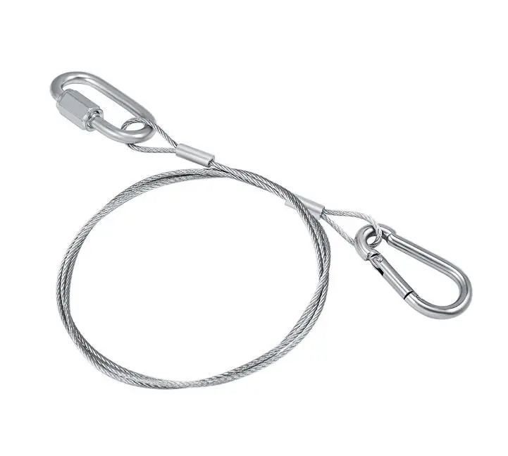 Заводская цена прочный оцинкованный стальной крюк концевой фитинг троса кабельный слинг для светодиода