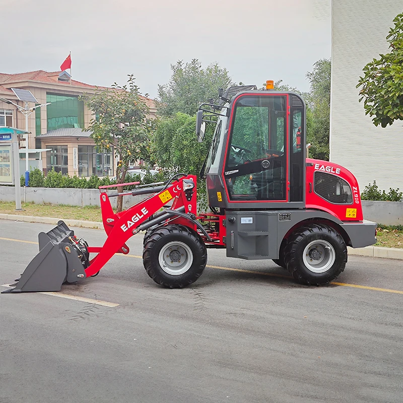 Epa New Design 4x4 Mini Wheel Loader Zl910 Used With 1 Ton Rated Load And Attachments Free Shipping For Sale