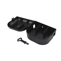 Plastic Rodent Bait Station Black Small Mouse Bait Box Carton Packing TRAPS Steel Wool Mice Wholesale Mice Meat Running Mice