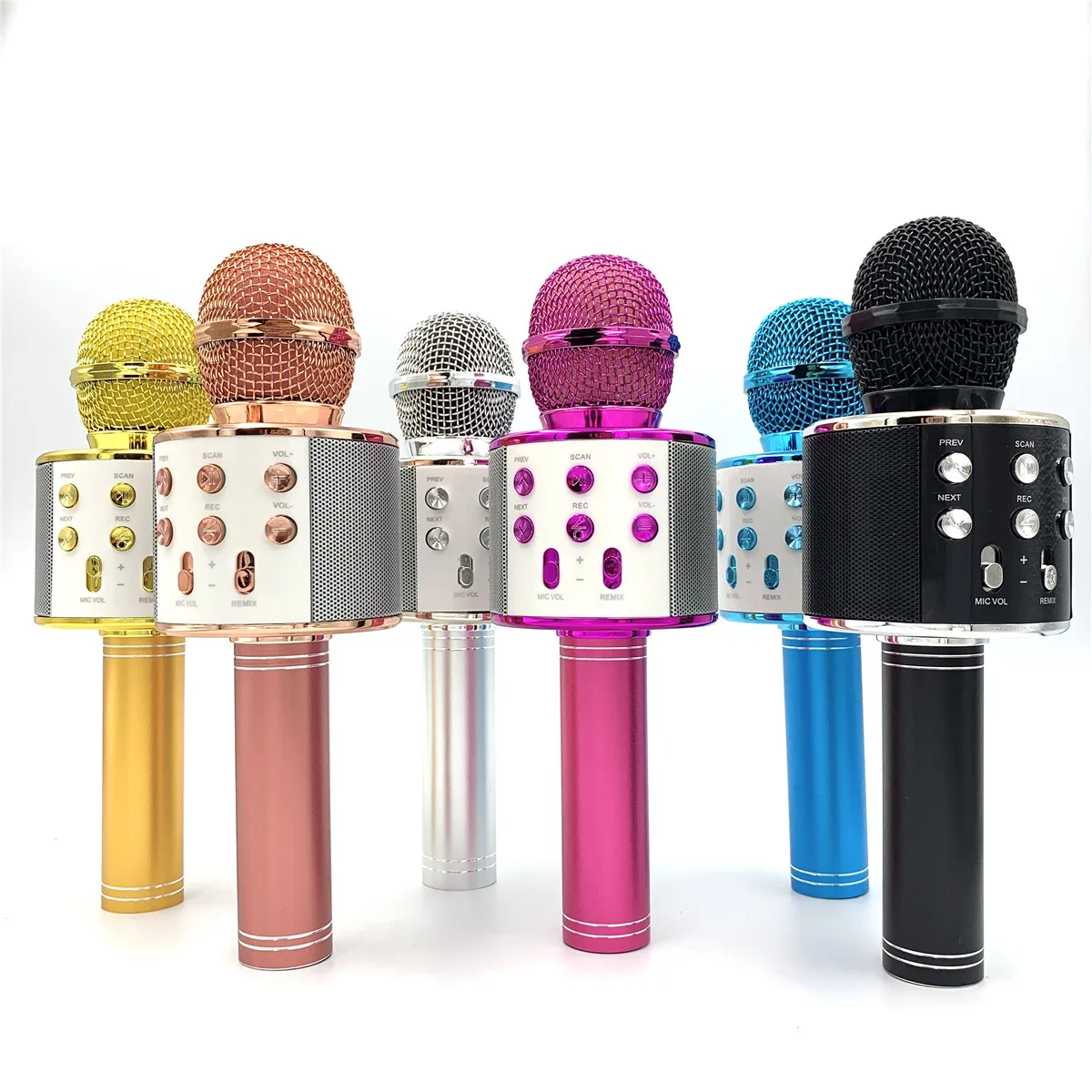 WS-858 Microphone Karaoke Wireless Blue Tooth Microphone Home Sound Integrated Gift Karaoke Microphone