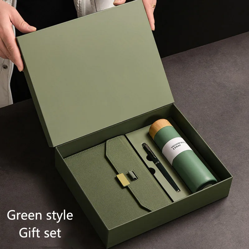 Manufacture Company Office Stationery Gifts Pen Notebook PU Leather Corporate Luxury Business Gift Set