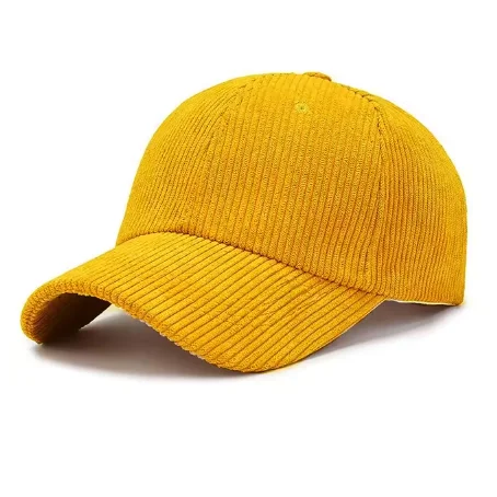 Wholesale Autumn Golf Hat Corduroy Adjustable Baseball Cap Unisex Vintage Baseball Hat Outdoor Sports Hip Hop