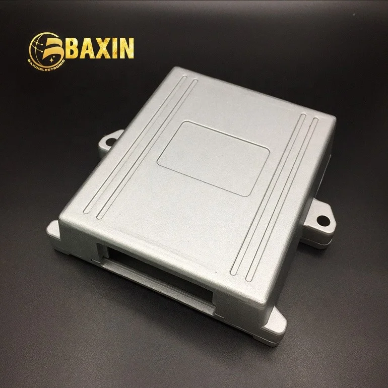 BAXIN коробка электронный металлический 39pin ECU алюминиевые для печатной платы SMT/SMD алюминиевый корпус BX-ECU39-C1 CN;ZHE серебристая