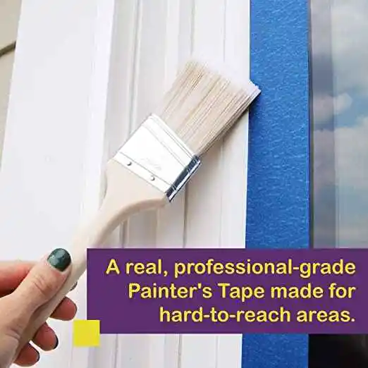 3/4inch Painter Tape Yellow No Residue Crepe Paper Masking Tape Uv Resistance Automatic Painters Tape For Striped Wall