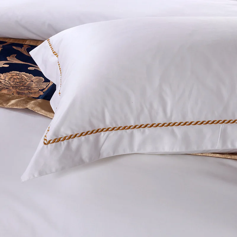 Professional Factory 100% cotton pure white bad sheet for hotels bedding sets collections