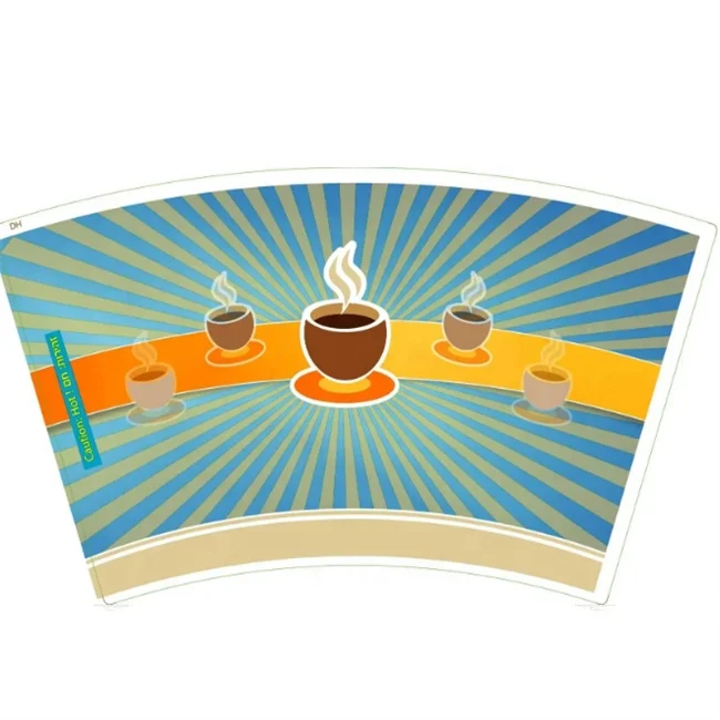 PE Coated Paper Cup Blanks Paper Fan For Paper Cup Raw Material Bulk China Manufacturer