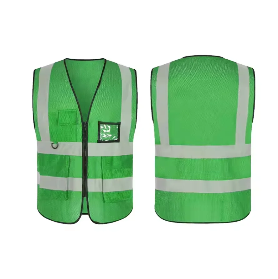 Adjustable Night Running Hiking Cycling Bicycle Reflective Riding Safety mesh reflective tabard Sports Security Vest With Logo