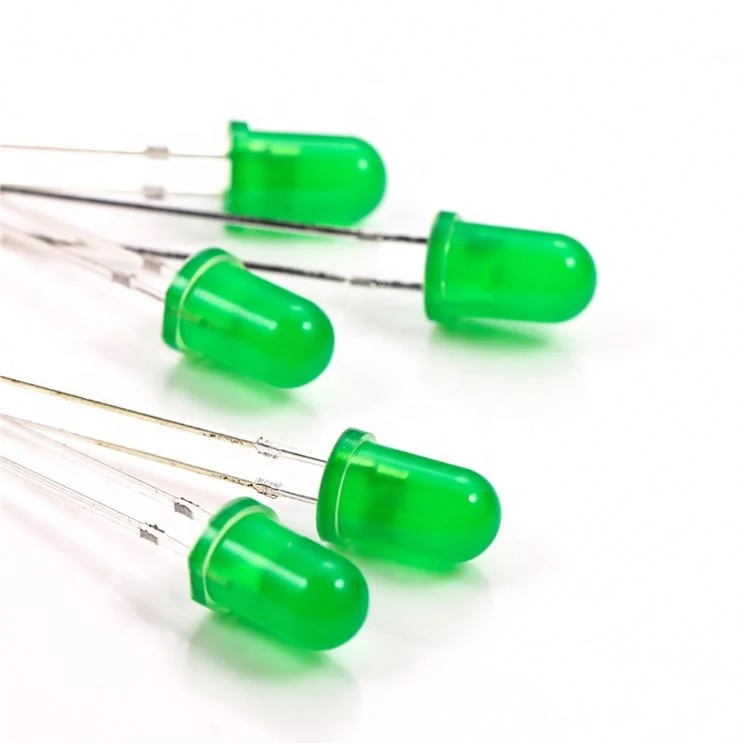 High Light Customize Head Green Color LED Dip Beads 3mm 5mm 8mm 10mm LED Light Emitting Diode