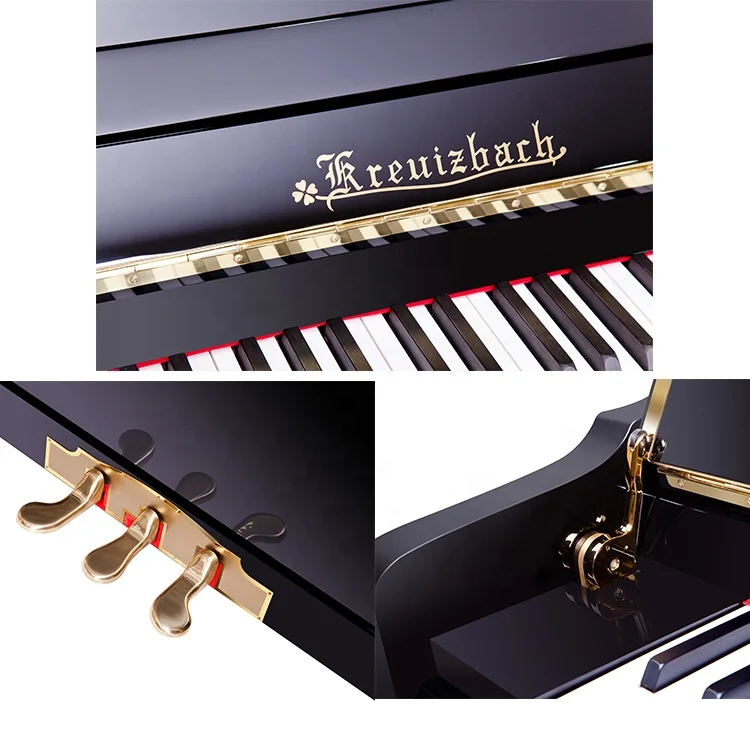 KU-126 Popular Acoustic Black Upright Piano