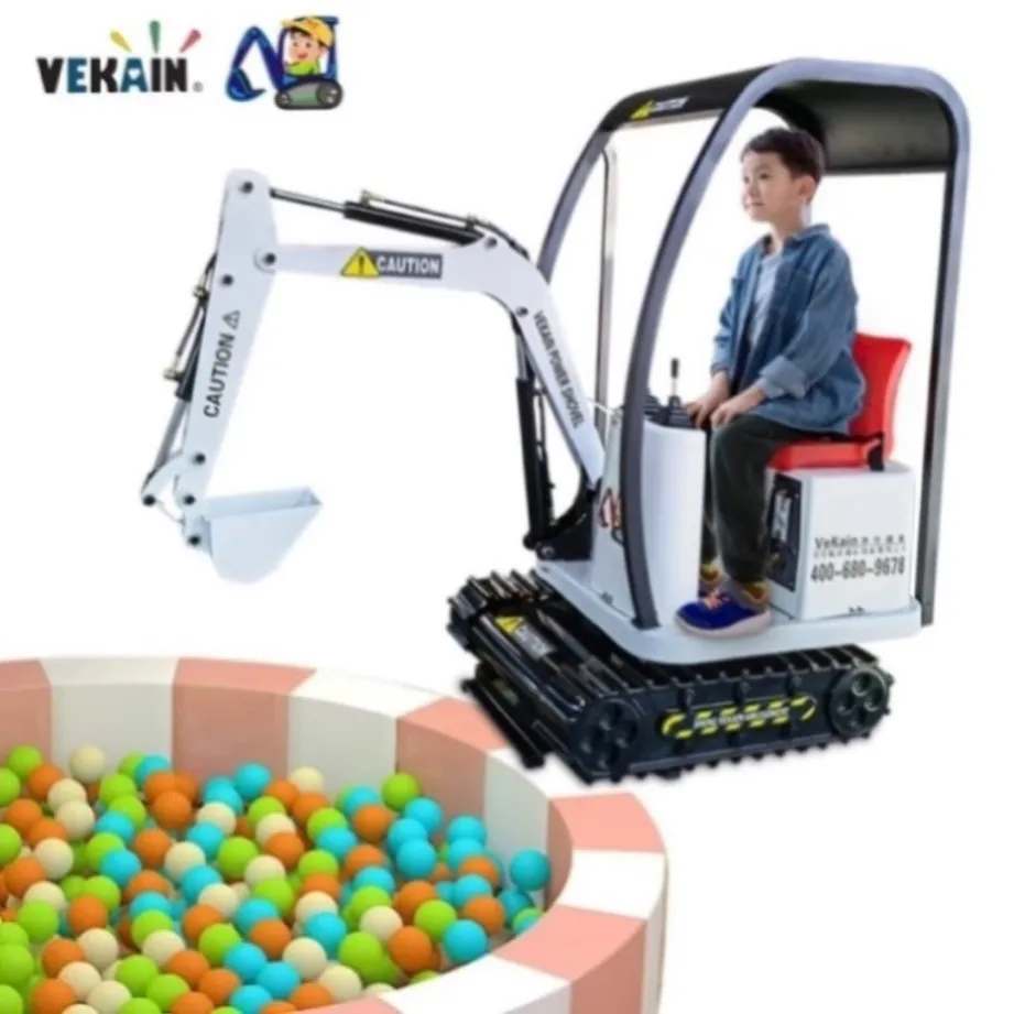 new arrival child mini excavator kids coin car excavator simulator function Kid toy tractor