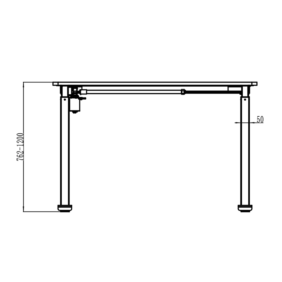 New Design Electric Office Use Single Motor Adjustable Height Standing Desk Frame