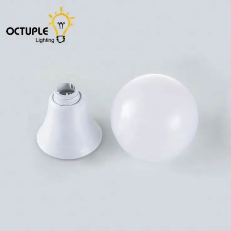 high quality 60lm Plastic e27 18w led panel bulb light round skd parts