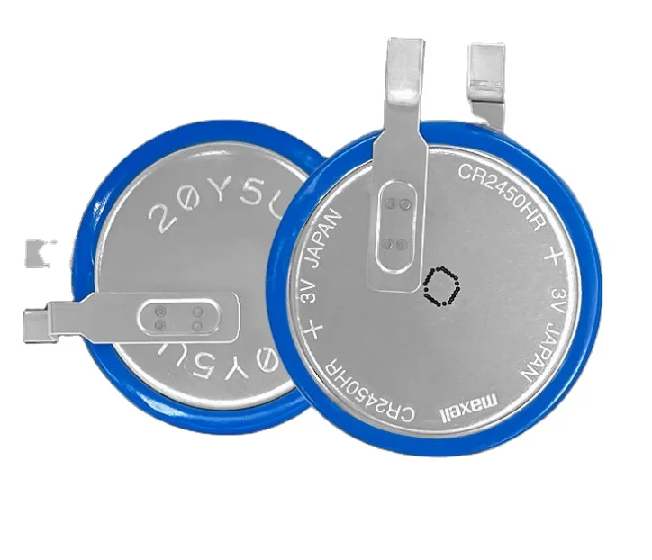 Heat Resistant CR2450HR T23 Lithium Manganese Dioxide Battery for TPMS and ETC