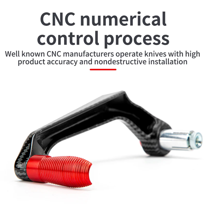 1 Pair Universal Motorcycle Protector Parts Hand Guard Carbon Fiber 22mm Brake Clutch Lever Handguard