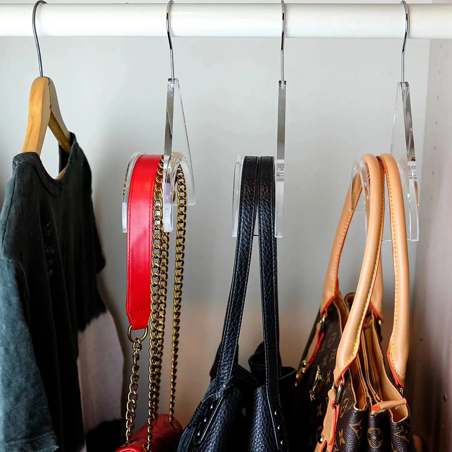 LUXURY High Quality Acrylic Hangers Handbag Hanger Women Bag Hangers