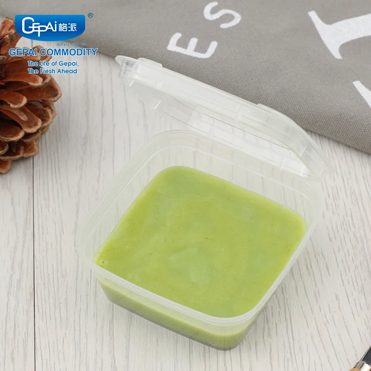 BPA Free Disposable Food Sauce Cup With Hinged Lid 3oz