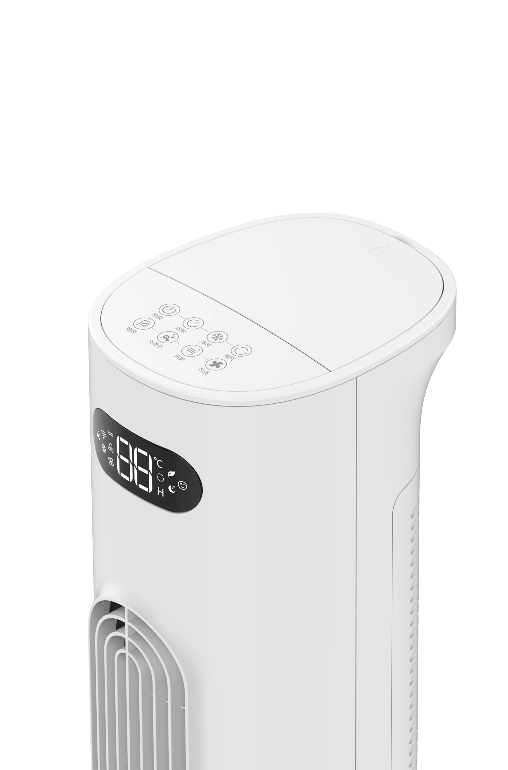 newest 2 years warranty Summer cooling and humidifying remote control tower fan with 7L water tank