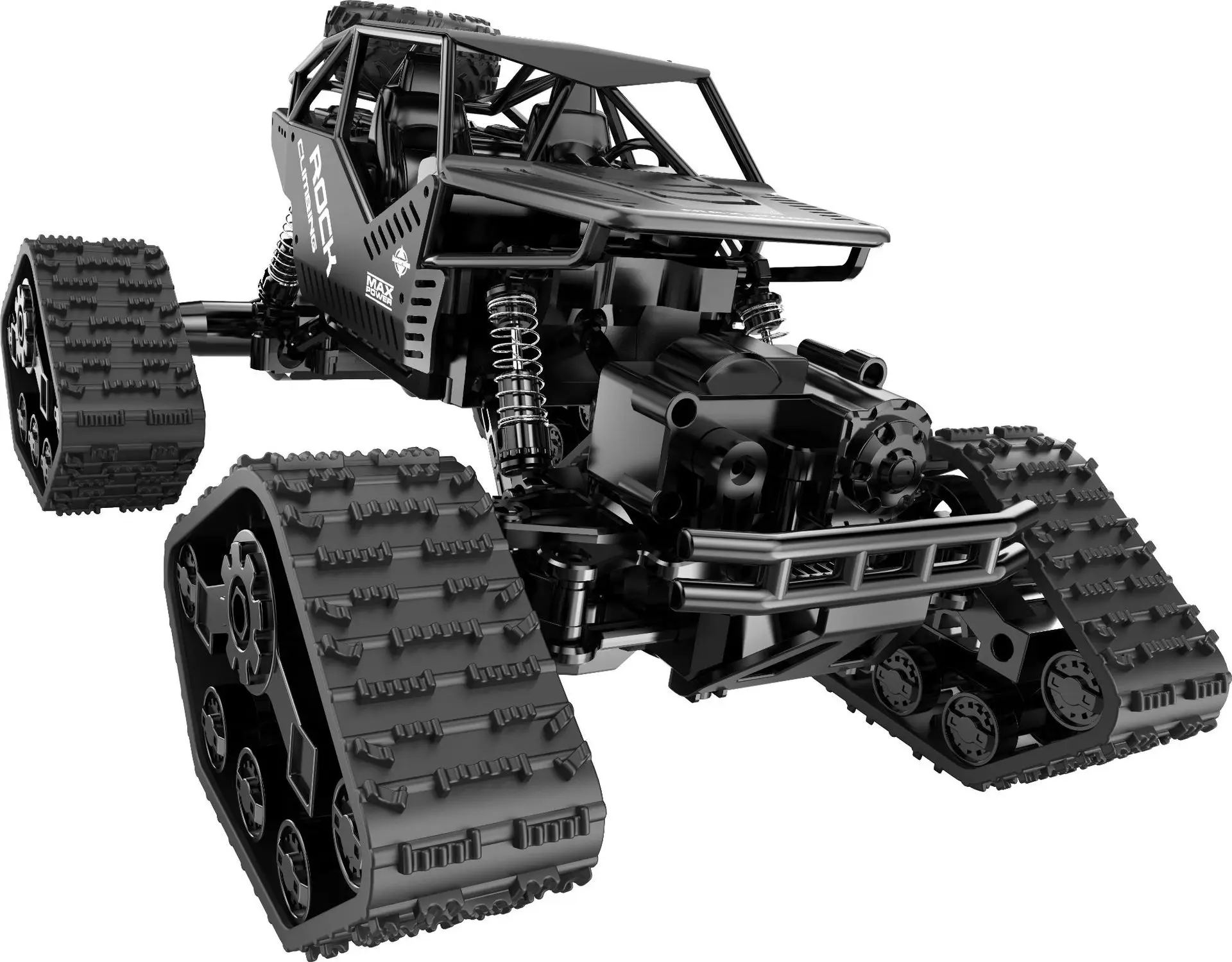 Wholesale 2.4Ghz Strong Climbing Off Road Alloys RC Crawler Rechargeable Remote Control Toys Tracked Car