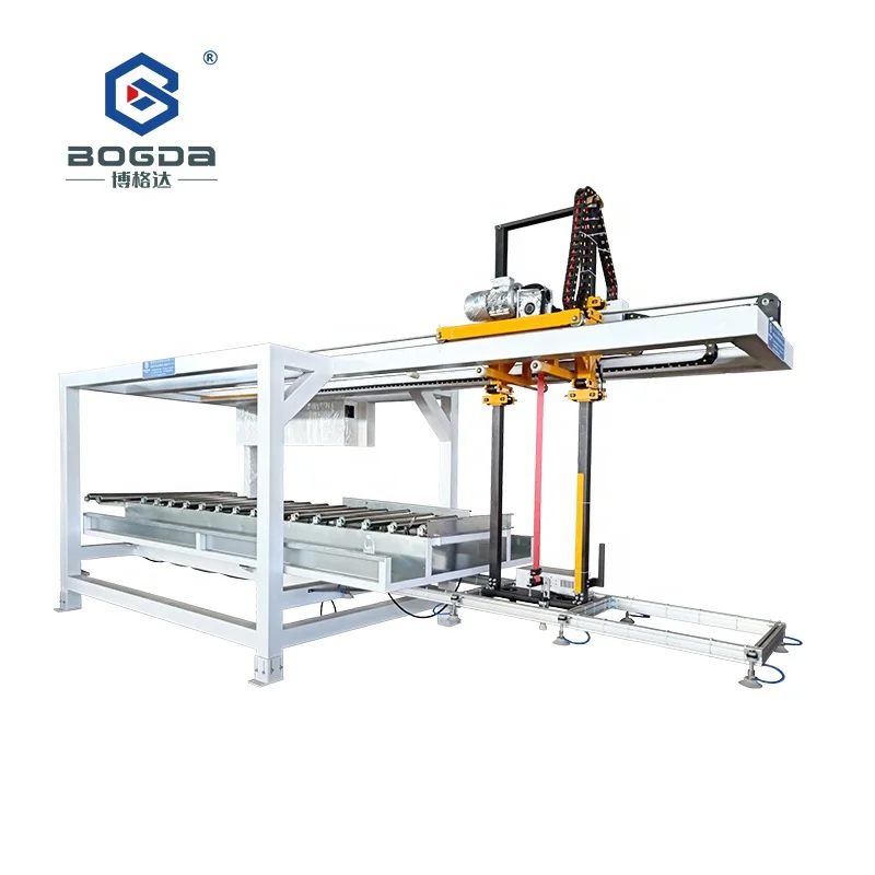 Parallel Conveyor System Fully Automatic PVC Sheet Board Palletizing Stacker Palletizer Machine For Packaging Line