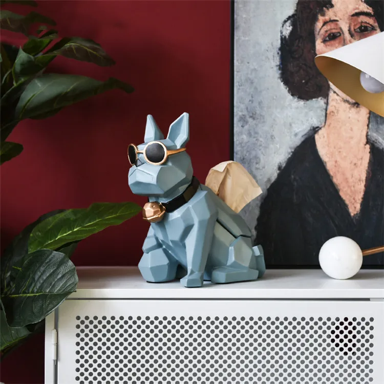 
Simplism Modern Style dog Shape Artistic Creative Ceramic Tissue Box 