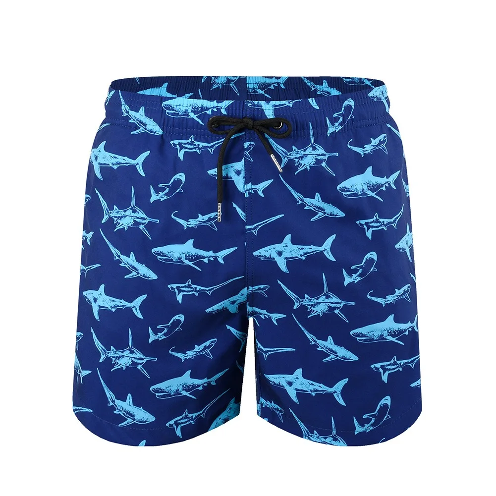 Sublimation Printed Men Volley Board Shorts Running Swim Shorts Swimming Bathing Trunks Double Layer Beach Wholesale Microfiber