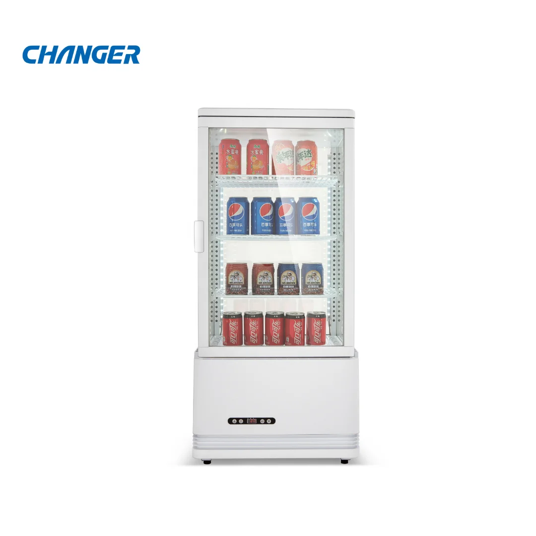 110V/220V Commercial Refrigeration Equipment Countertop Bakery Display Case Bottle cooler display