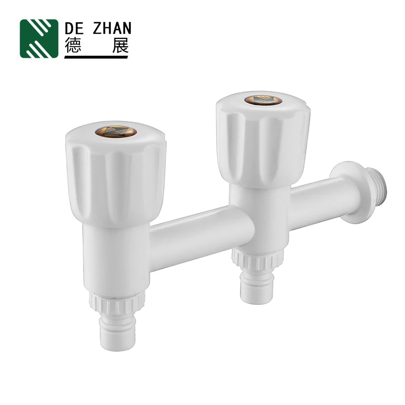 2 Way Bibcock Taps Plastic ABS Water Faucet Nozzle