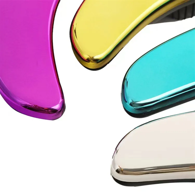 Customized Logo Salon Shaped Anti-Static Hairbrush ABS & Nylon Material With Chamfered Design Tangled Hair Solutions