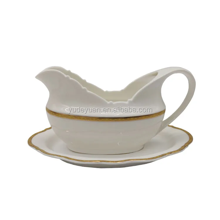 Wholesale Royal Flower Shape English Gold Rim Dinner Set Porcelain China 61 Pcs 125 Pcs Dinnerware Sets Ceramic Cup Kit Western