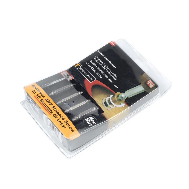 The High Carbon Steel Speeyd Broken Bolt and damaged Screw Extractor and Remover Set with Vertical Bubble Shell Packing