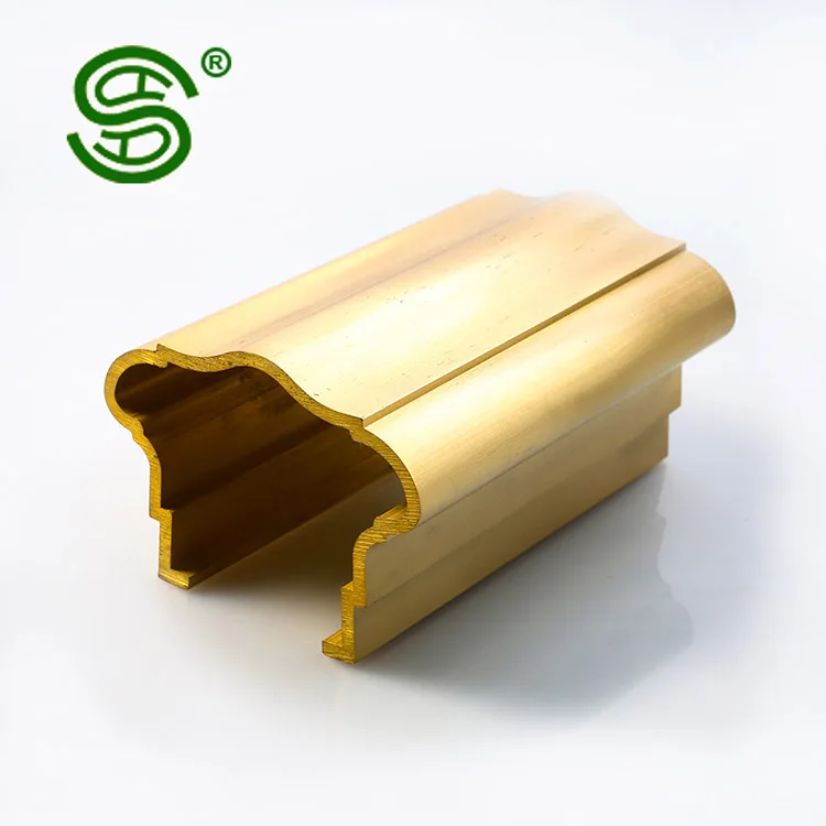 Customized Indoor Staircase Handrail Brass Balustrade Metal Stairs Railing Brass handrail