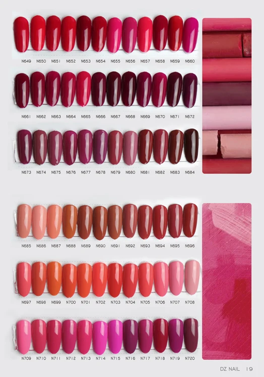 2024 DZ NAIL NEW Color Gel Polish Custom Private Label High Pigment gel polish colour uv gel nail polish