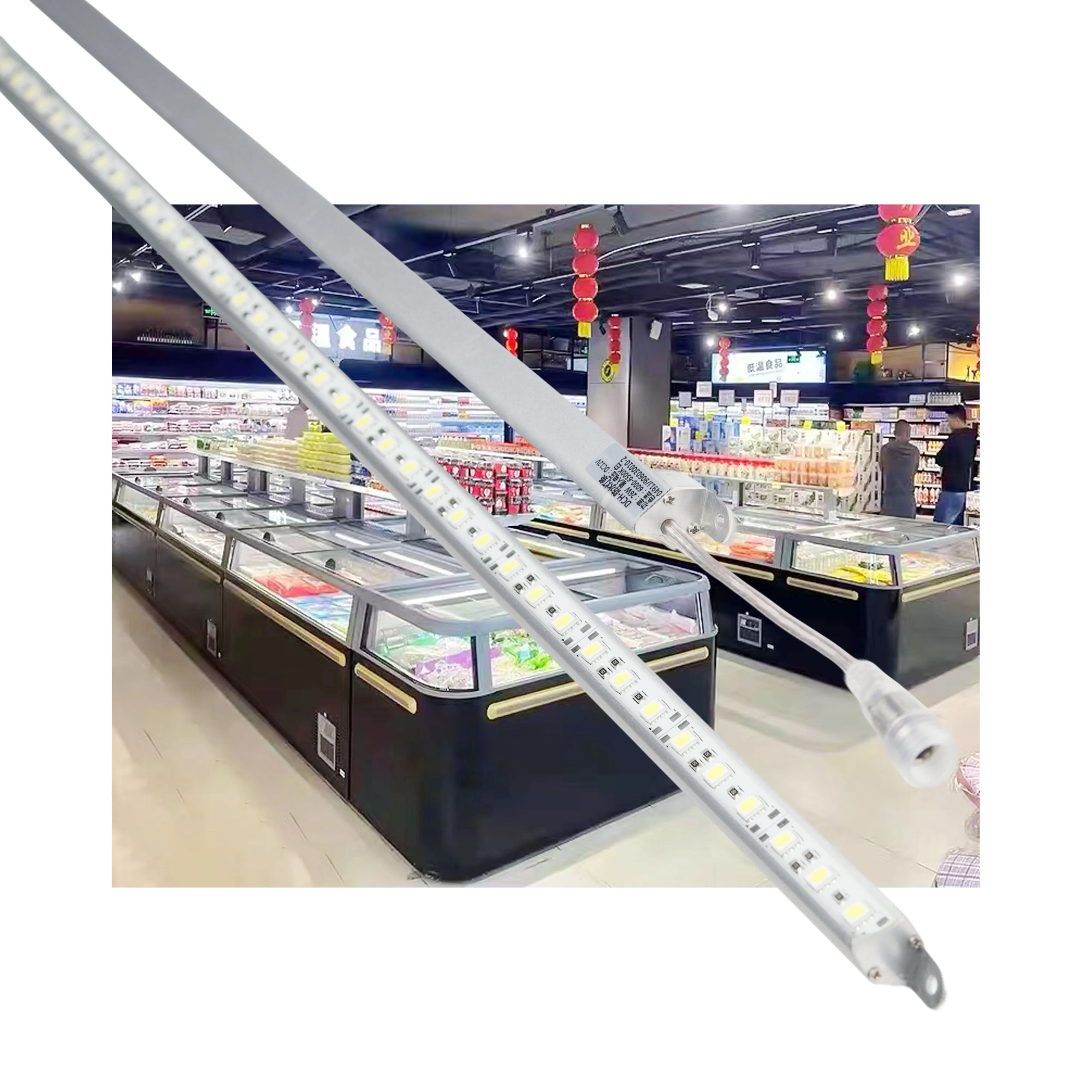 Led Cooler Light V Shape Led Tube Integrated Freezer Tube Lighting And Circuitry Design