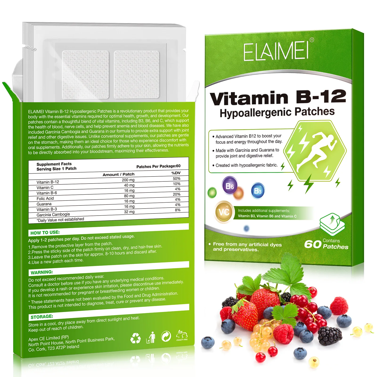 ELAIMEI Multivitamin Biotin B12 Iron Supplementation 60 Pieces best selling products 2024