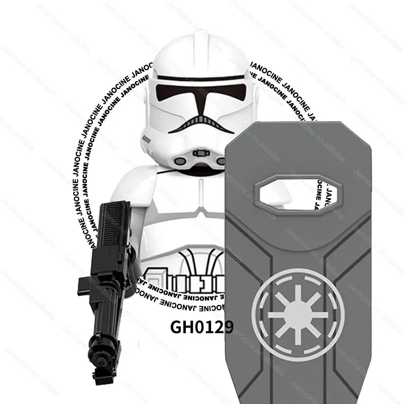 GY Wars Movie Series Clone Solider Luke Skywalker Yoda Mini Bricks Figures DIY Building Blocks Kids Educational Toys Juguete
