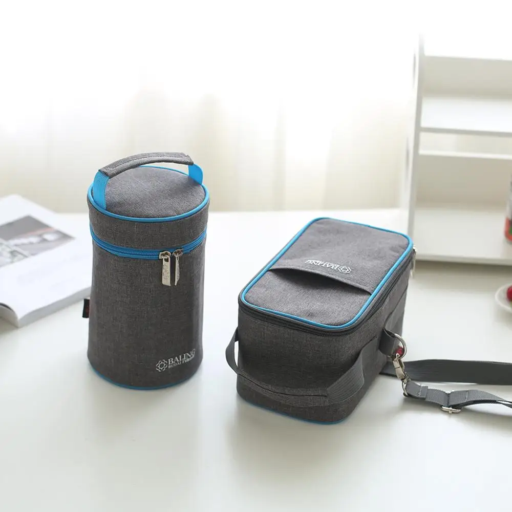 Sublimation lunch bag cylinder aluminum foil cooler thermal lunch portable picnic lunch bag